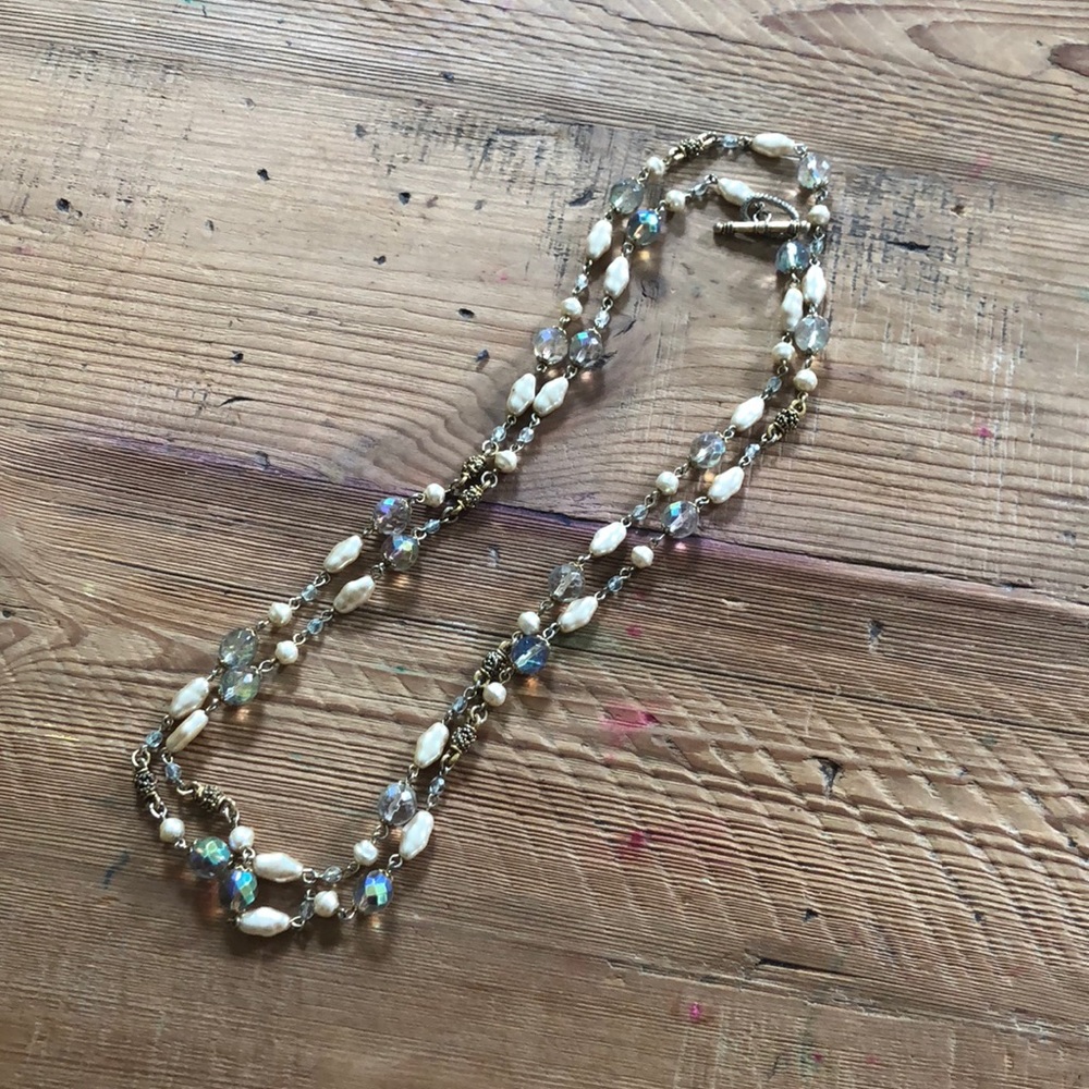 Ivory and gold necklace